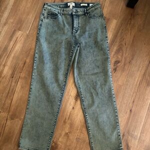LOGO by Lori Goldstein Women’s Boyfriend Vintage Washed Denim Jeans Sz 8